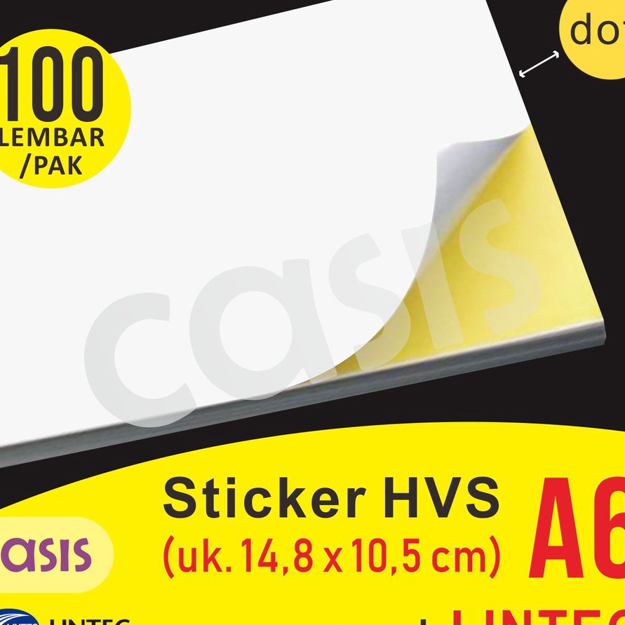 

KQXR5273㊤ kertas stiker hvs A6 isi 100 lbr - lintec - CASIS ㊛
