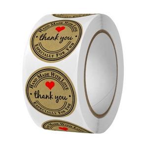 

Terbaru Sticker Thank You / Sticker Packing / Sticker Label 1 Roll (500Pcs) 2,5Cm Kraft
