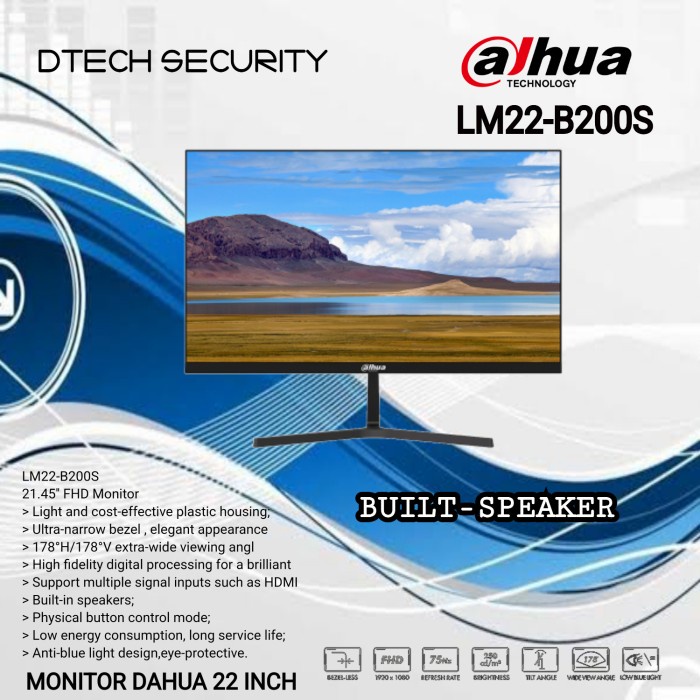 Best Seller Monitor Led / Lcd 22 Inch Dahua / Monitor Dahua 22Inch Hdmi