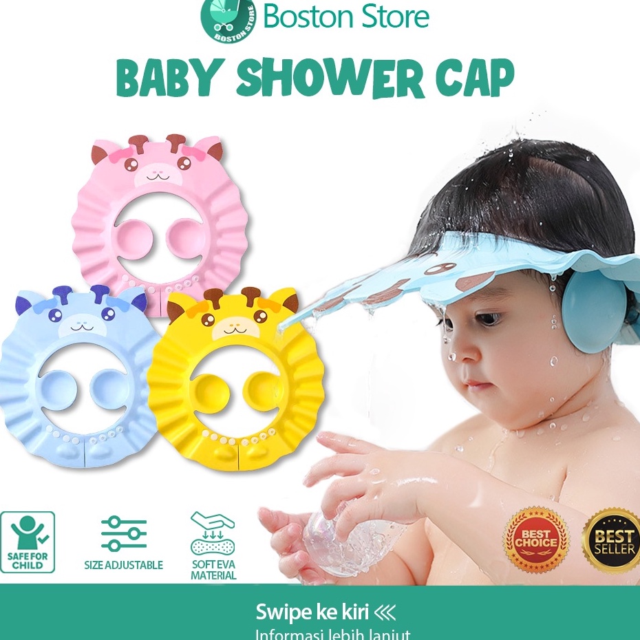 ' TOPI KERAMAS ANAK BAYI / TOPI MANDI BAYI / Baby Shower Cap / Topi anak dan bayi / Topi Keramas / T