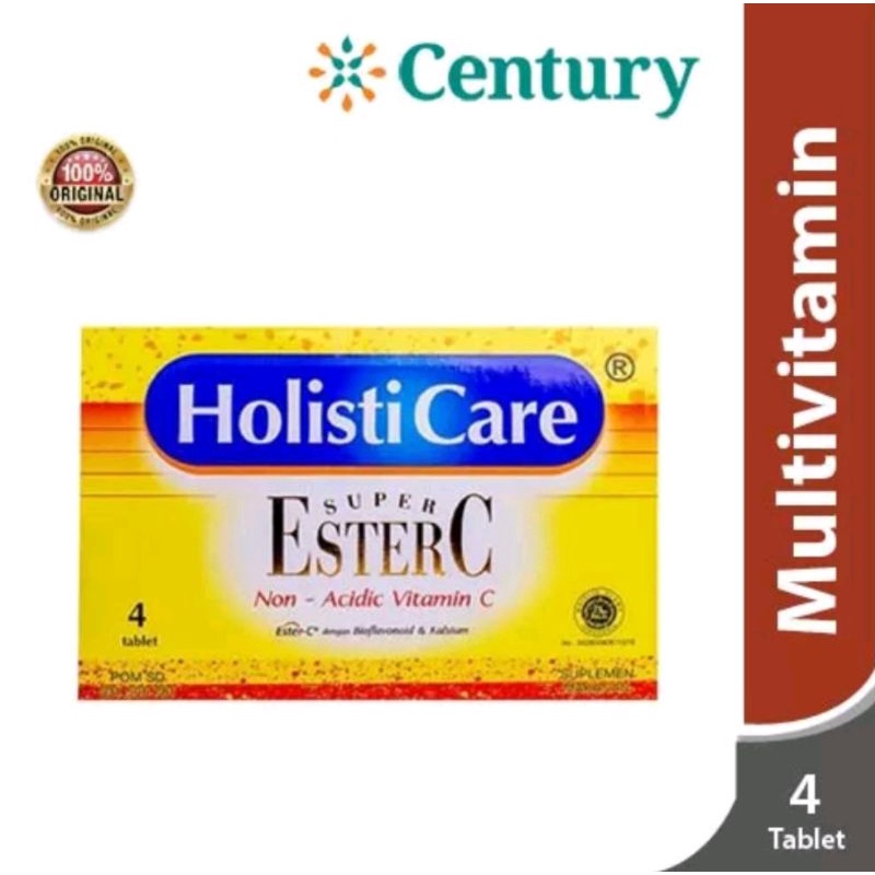 Holisticare Super Ester C / Vitamin C / Daya Tahan Tubuh / Vitamin Ester-C / Vitamin C Aman di Lambu