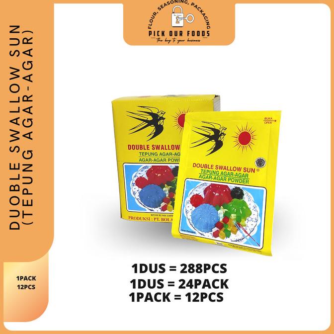 

Agar Agar Swallow | Agar Agar Double Swallow Sun | Jelly Powder 1 dus