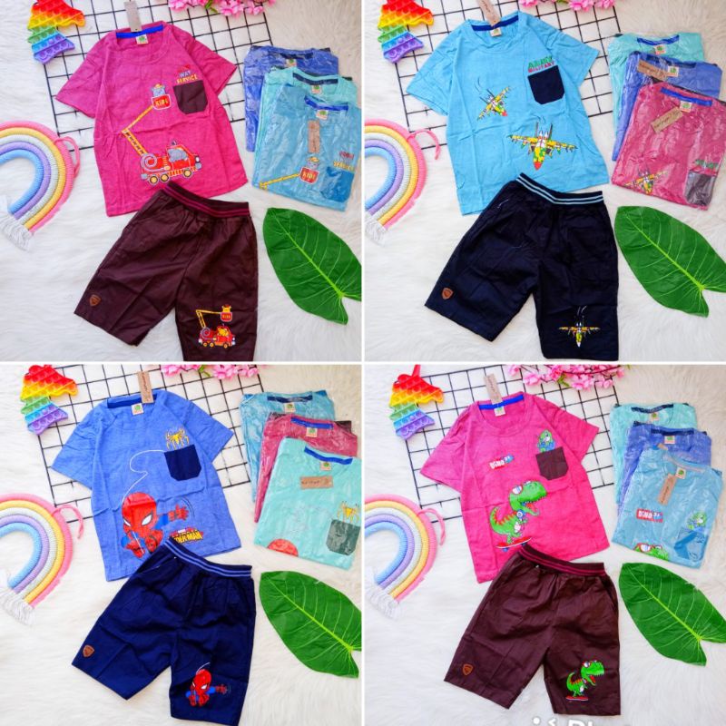 GROSIR KAKUGO KANTONG @35k setelan anak laki2 kakugo SUPPLIER BAJU ANAK