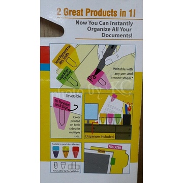 

Atk0025 Polos R Clip Tab 2In1 Pronto Kertas Pct-009A Klip Pembatas