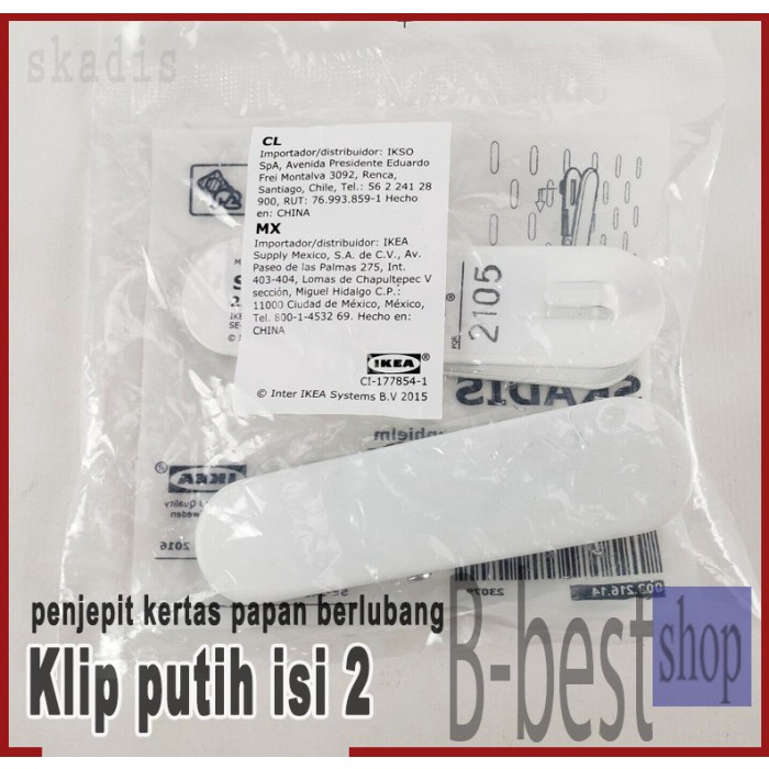 

Klip Jepit Kertas File / Klip Jepit Di Papan Berlubang Isi 2
