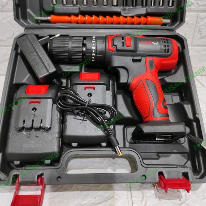 Jld 36-1 Mesin Bor Cordless 13Mm Impact Drill 2 Baterai 36V 13Mm