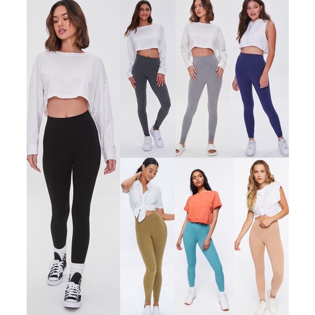 TERLARIS. Legging Wanita Forever 21 F21 Original Branded Murah