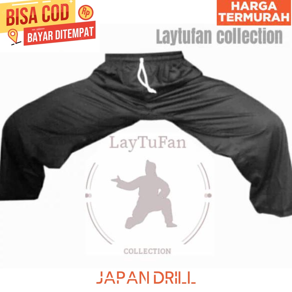 Terbaru?? ( JAPAN DRILL ) Celana silat  - Celana pencak silat - Celana beladiri - komprang - celana 