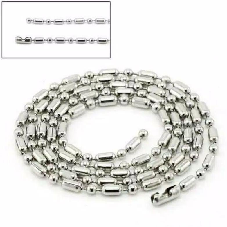8.8 [Cod] Rantai Kalung Mci Asli Titanium Anti Karat Anti Alergi Dan Anti Gatal New 