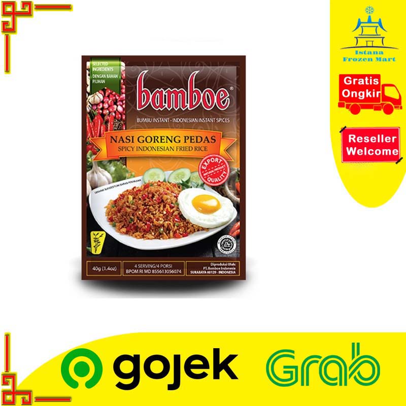 

Bumbu Nasi Goreng Pedas BAMBOE Bumbu Masak Instan 40 GR