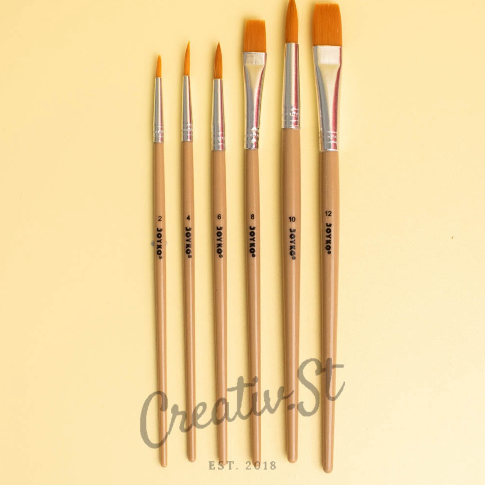 

HI48FU45 Kuas Lukis Set Joyko BR-5 (6 Pcs kuas) Ready
