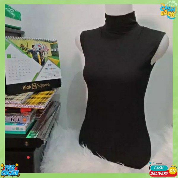 Baju Inner Rajut Turtleneck Knit Kaos Lengan Panjang Turtleneck Panjang Necy Knit Kaos Rib Turtle Ne