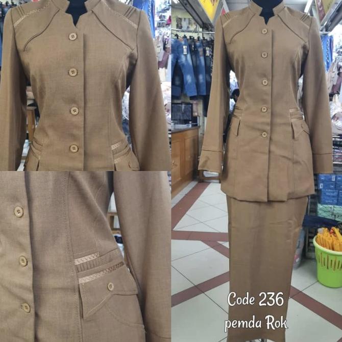 BAJU SERAGAM PEMDA PNS KHAKI WANITA