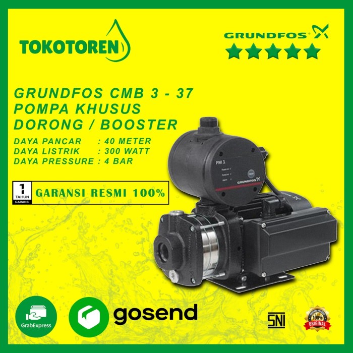 POMPA AIR BOOSTER GRUNDFOS CMB 3 - 37 GARANSI RESMI GRUNDFOS