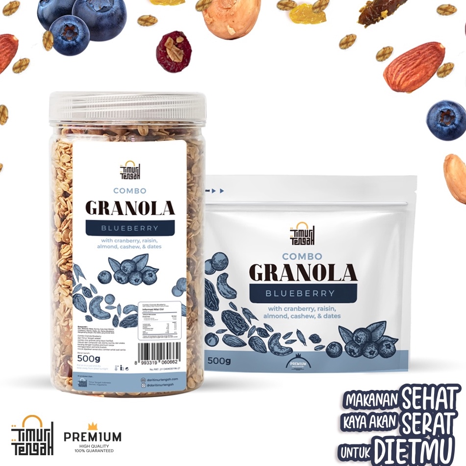 

↕Kirim Sekarang❂➱ 7SYSZ Timur Tengah Granola Blueberry 500 gr Sereal Makanan Sehat V79 ✿Best Produk