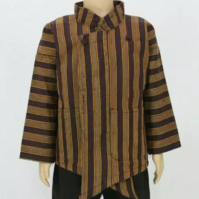 Baju sorjan lurik anak Laki Laki / pakaian adat khas jawa Laki laki