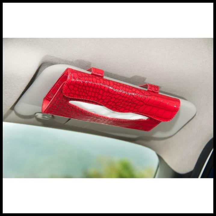 Terlaris Tempat Tissue Mobil Clip Motif Red Crocodile