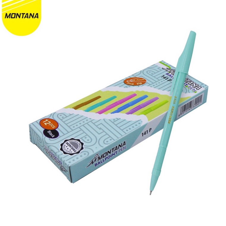 

Stok terbaru ( 1 PACK ) Ballpoint Montana Pastel 141 S 0.7 mm/ Pulpen / Pena isi 12 BIJI