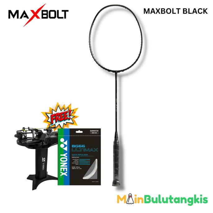 Raket Badminton Maxbolt Black Original