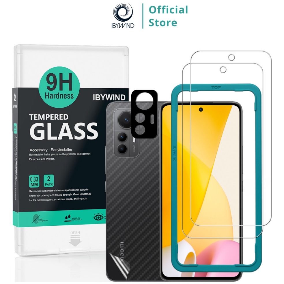 Chekout!.. Tempered Glass Ibywind untuk Xiaomi 12 Lite 5G dengan Easy Installer
