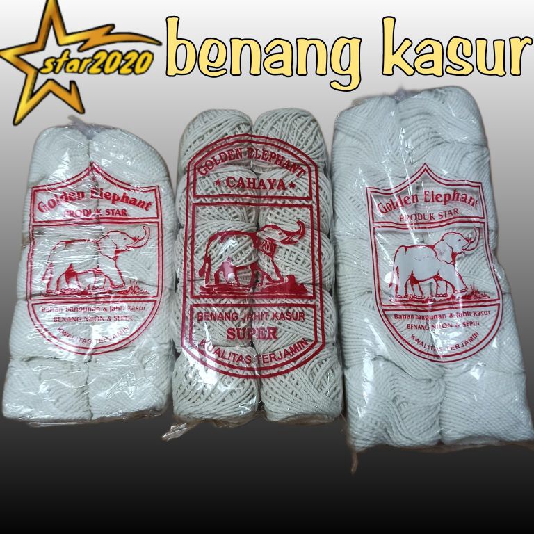 

56 benang kasur cap gajah isi 10 pcs /benang bangunan 1pack 7640