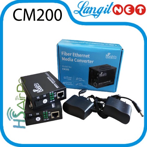 BEST SELLER. HS AIRPO CM200 20KM  MEDIA CONVERTER