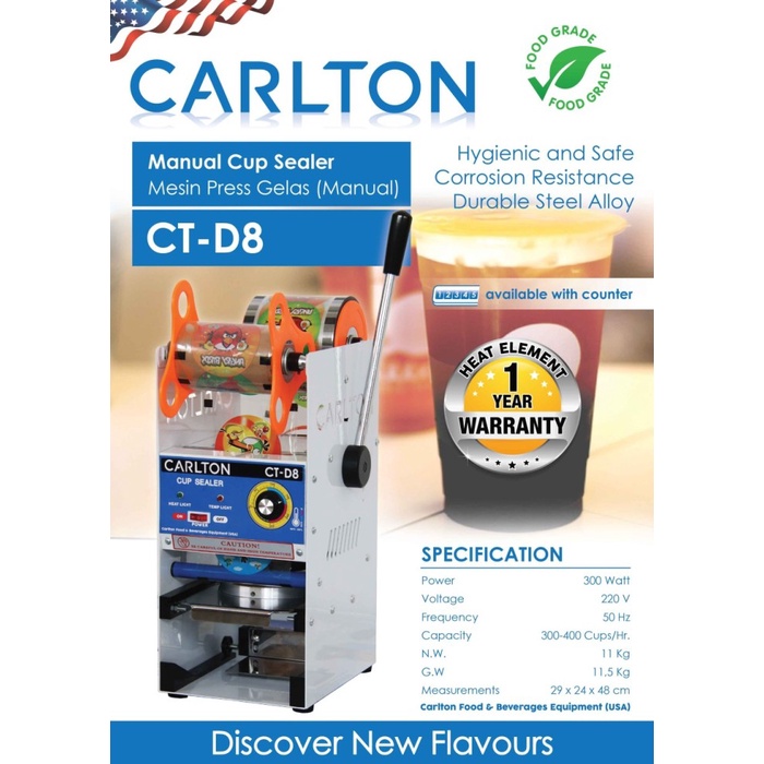 CARLTON CUP SEALER CT-D8