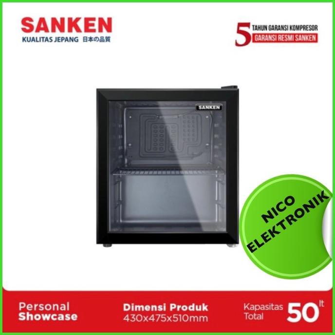 Sanken Srs-50R6 Showcase Mini Kulkas Portable Kotak Pendingin Minuman Lilyagnesiashop