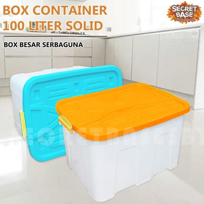 BOX CONTAINER 100 LITER + RODA - Kontainer Box / Container Box