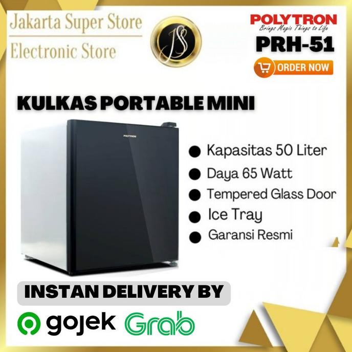 Kulkas Portable Mini Bar Polytron Prh-51 Beealka