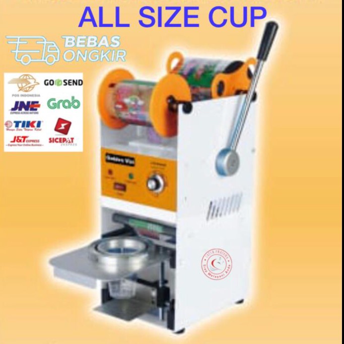 Cup Sealer Mesin Penyegel Gelas Plastik Manual Semua Ukuran Cup