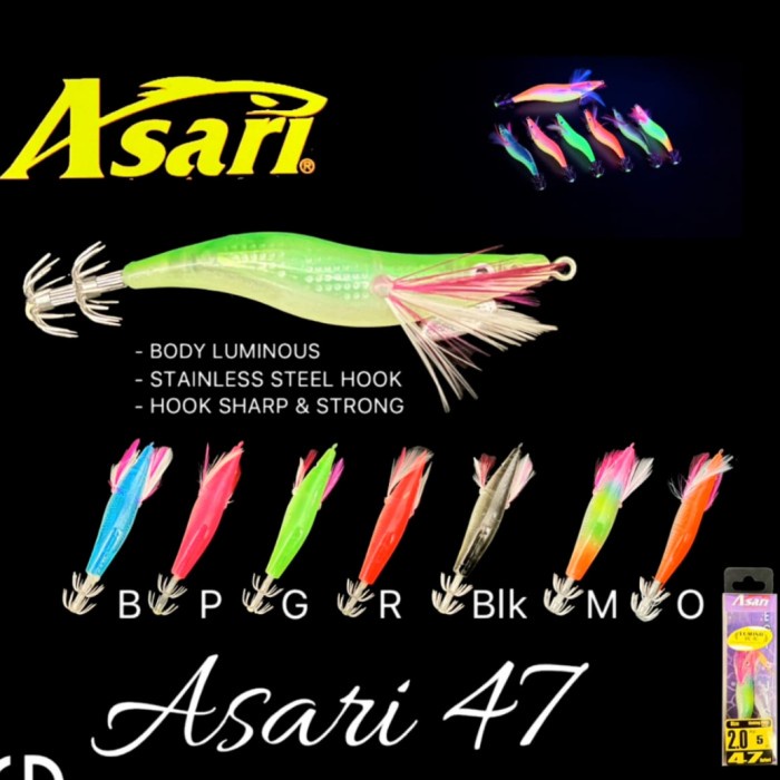 Bestseller Umpan Pancing Cumi Asari Egi Jig 2.0 2.5 3.0 3.5 Squid Jig
