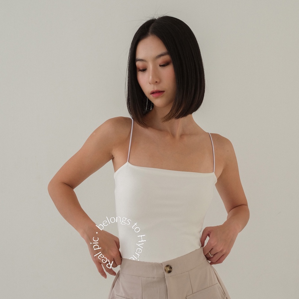 Siap Kirim.. Sora tanktop / Tank top wanita tali kecil leher kotak / Tanktop tali spageti square nec