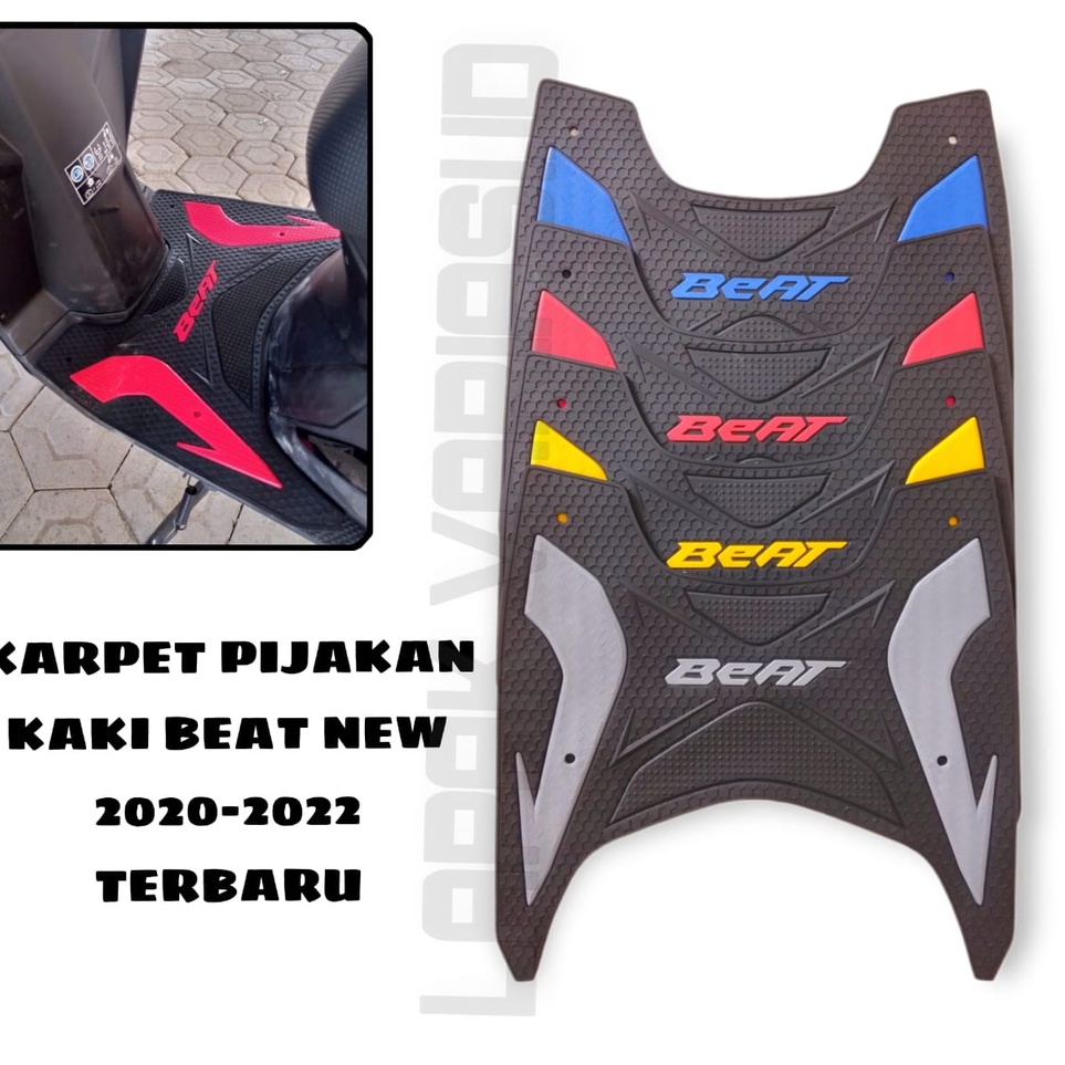 ☍ KARPET BEAT NEW KESET MOTOR HONDA BEAT ESP DELUXE BEAT STREET TAHUN 2020-2022 KARPET PIJAKAN ALAS 