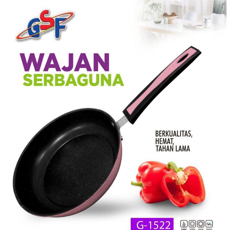 Modis.. wajan teflon gsf frypan gsf teflon series g-1522 g-1520 g-1526 teflon anti lengket gsf 22 20