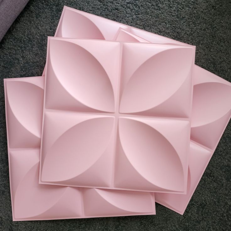 Terkini VDP D006 PINK 50cm, 3D wall panel Wallpanel pvc . bukan wallpaper , sticker , foam ✧ ✌