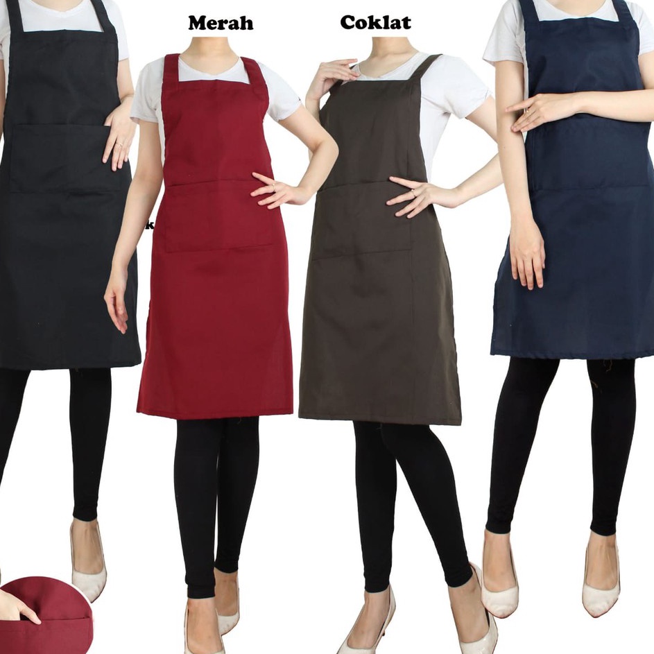 ➩ Apron Masak / Apron Barista / Celemek Masak / Apron Chef custom ✲ €