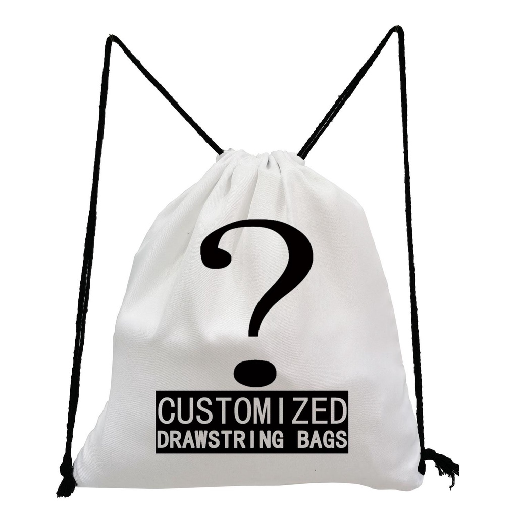 ❤Personal Customize Women Drawstring Bag Child Backpack With Print Logo Custom Your Pictures Book Ba