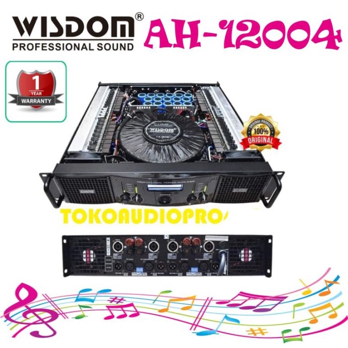 WISDOM AH12004 AH-12004 AH 12004 POWER AMPLIFIER