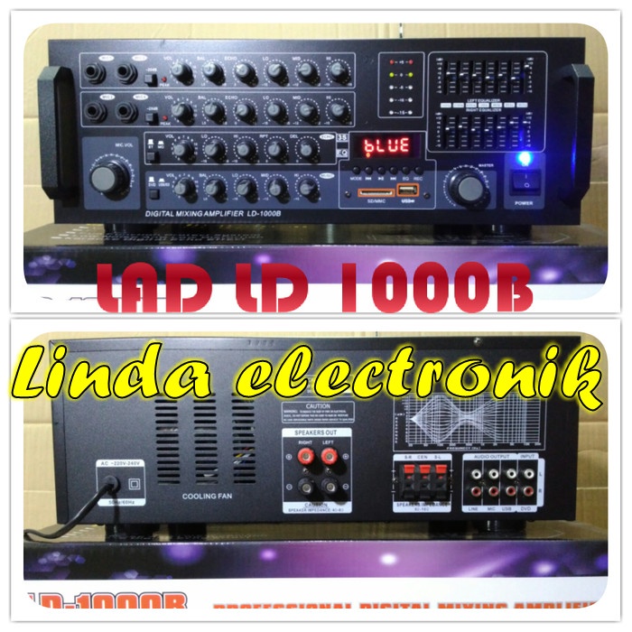 AMPLIFIER KARAOKE LAD LD 1000B KUALITAS BAGUS LAD LD1000B