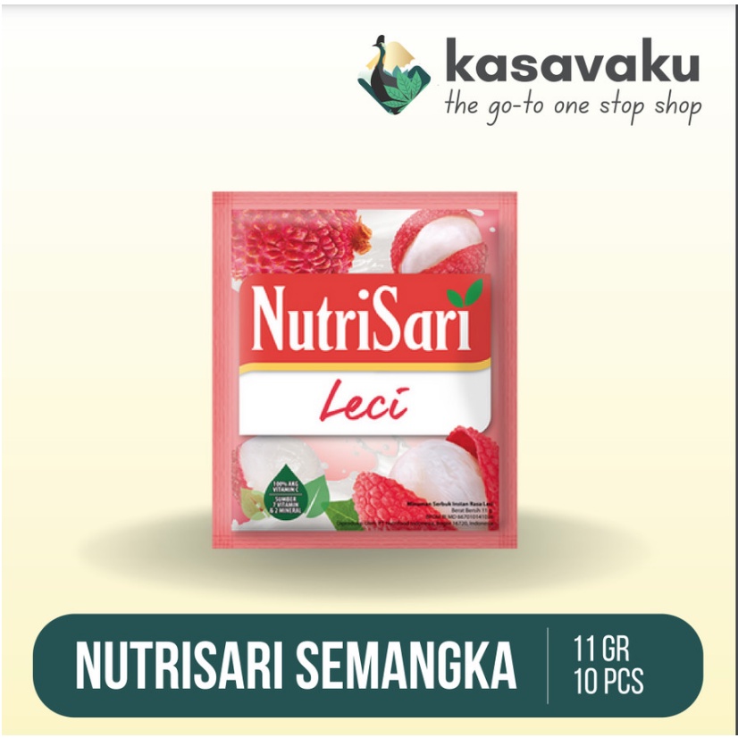 

NutriSari Aneka Rasa 11 gr x 10Pcs (1 Renceng) Nutri Sari - Leci