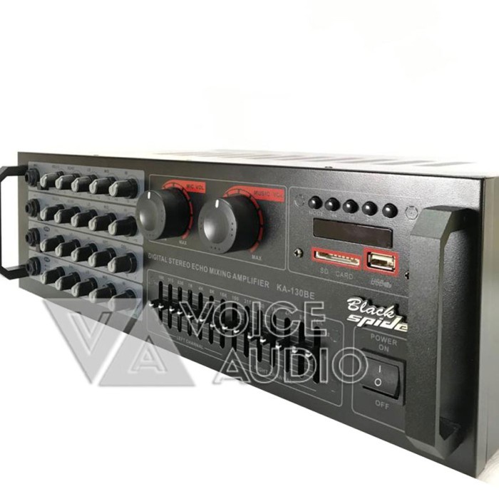 POWER AMPLIFIER BLACK SPIDER KA 130 BE MIXER AMPLI KARAOKE BLUETOOTH