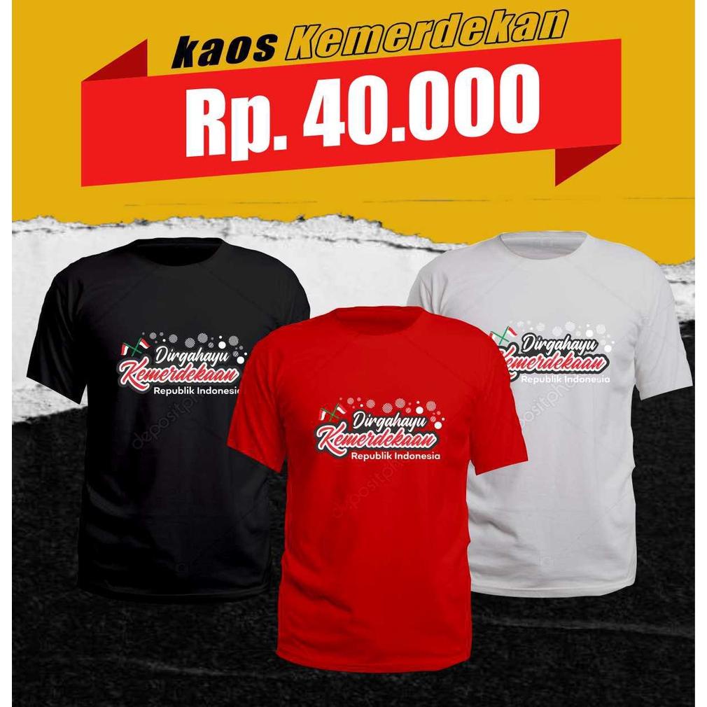 Kaos Kemerdekaan / Dirgahayu 77 / Kaosmerdeka / Kaotujuh Belasan / Kaos Karnaval / Indonesia Merdeka