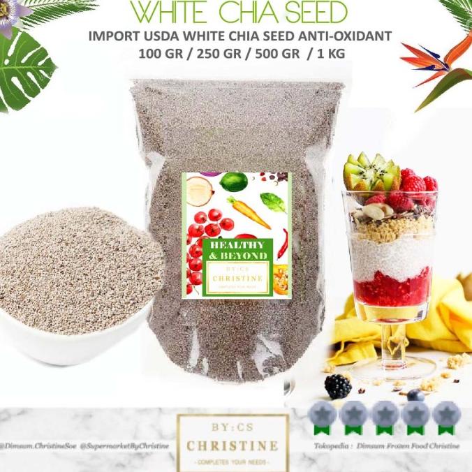 

CHIA SEED WHITE ORGANIC WHITE CHIA SEED USA REPA 500 GR USDA