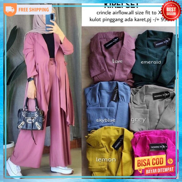 Bsju Set Cewek Kekinian Baju Satu Set Celana Settelan Import Dewasa Setcell Oversize Terlaris Pakaia