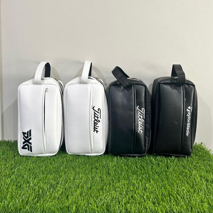 tas bola golf pouch exclusive - putih - Putih Pxg