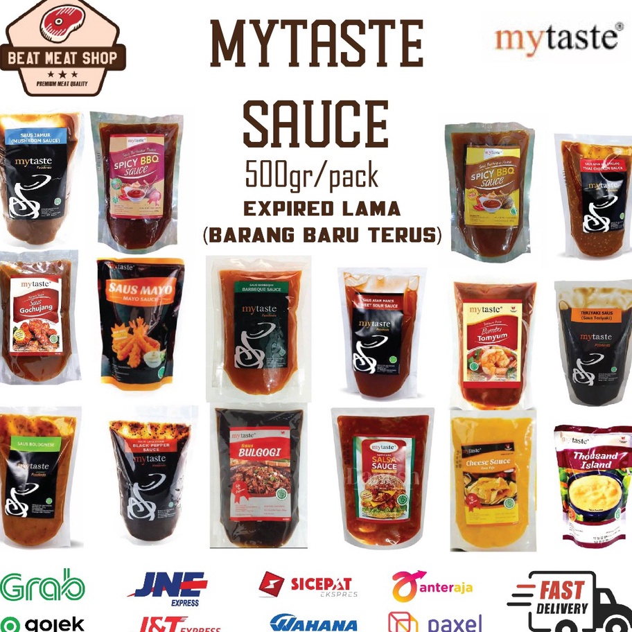 

Bestseller MyTaste Sauce Saus Teriyaki /Jamur Mushroom /BBQ Barbeque / Lada Hitam