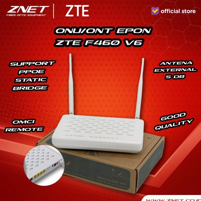 ZTE F460 V6 EPON ONU ONT ANTENA EXTRERNAL 5 DB BRIDGE SUPPORT EPON OLT