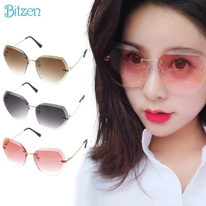 Promo Kacamata Fashion Wanita Bitzen Bz04 Hitam Anti Uv Polarisasi Sunglass Bisa Cod