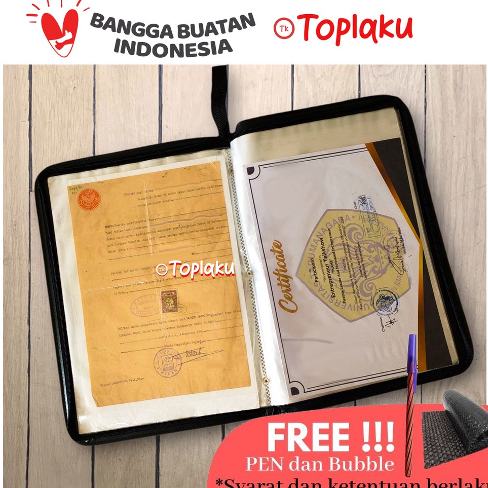

Terbaru TOPLA Map Ijazah Dokumen Keeper Resleting Anti Air Kulit Isi 40 60 Document Sertifikat File Folder Organizer Business File Clear Holder Terbatas